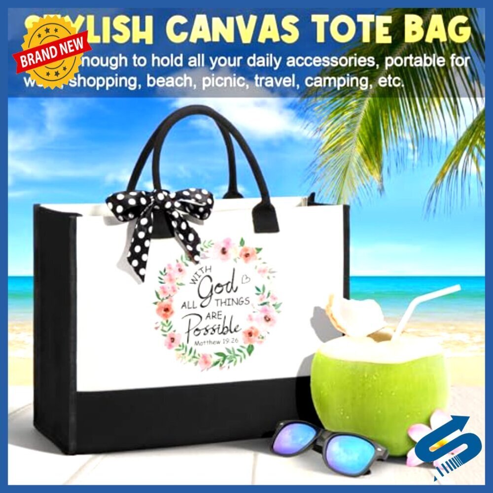 Inspirational Christian Gift Set with Canvas Tote Bag and Tumbler - Picture 6 of 7